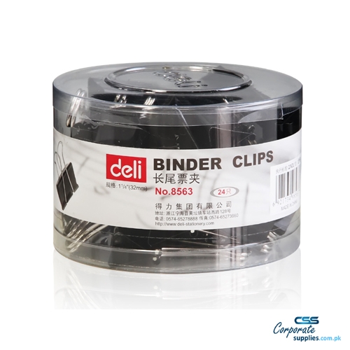 Binder Clips Deli Brand (Tube Packing) - 32mm