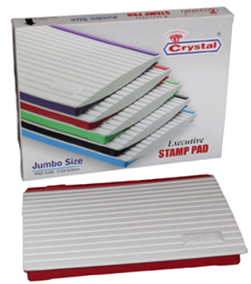 Crystal Executive Stamp Pad Jumbo - Red