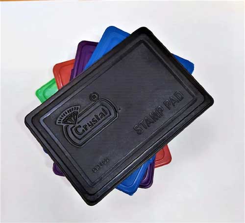 Crystal Stamp Pad Economy Plastic Large - Red