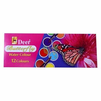 Deer Butterfly Water Color