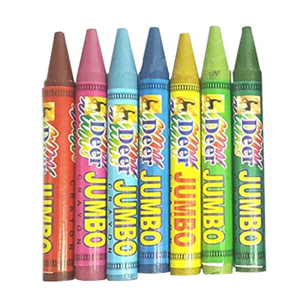 Deer Jumbo Crayons - 12 Pcs