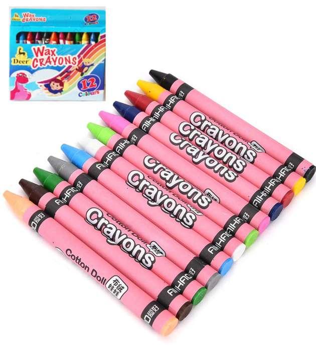 Deer Wax Crayons - 12 Pcs