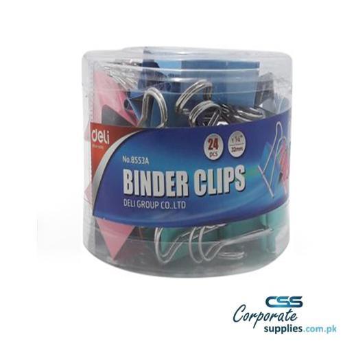 Deli Binder Clip Multi Color