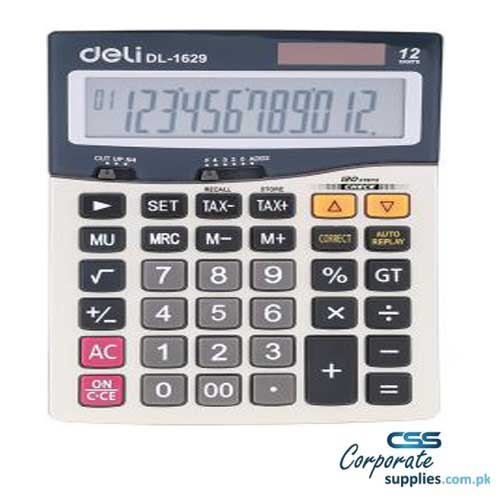 Deli Brand 120-Check Tax Calculator Metal Model E1629