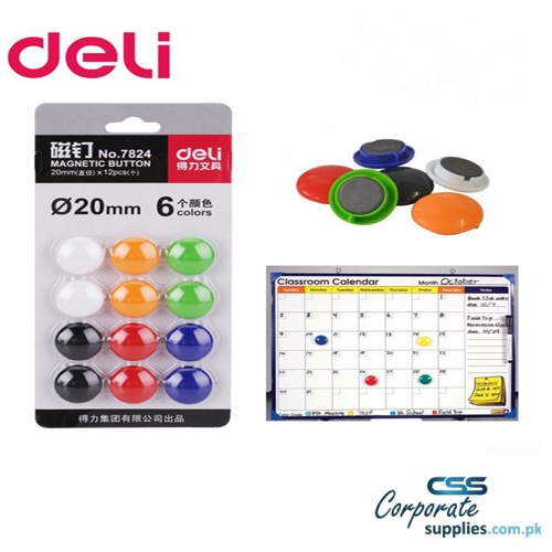 Deli Brand Magnets For Whiteboard Multi Color