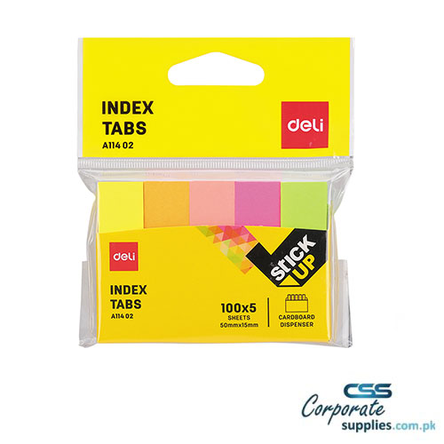 Deli Brand Paper Index Tabs EA11402