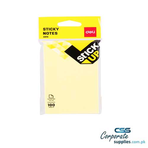 Deli Brand Sticky Notes 76x126mm 3”×5” 100 Sheets 4 Color EA01502