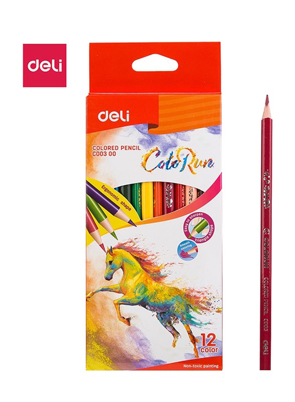 Deli Color Pencil 12 Pcs Set Model no. 00300