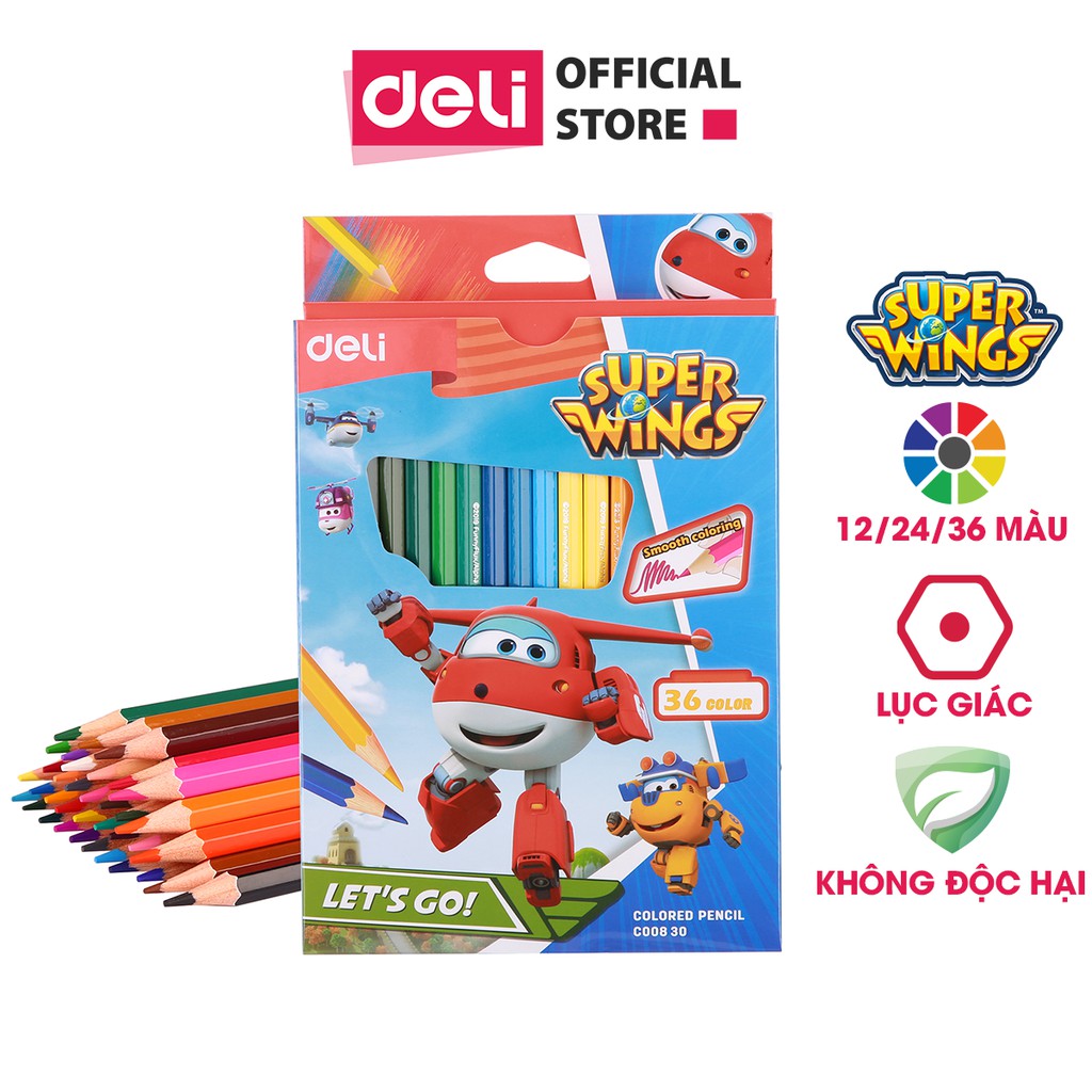 Deli Colored Pencil 12 Pcs Set Model no. 00800