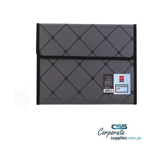 Deli Cube Expanding File Velcro A4 7P 4C (E5863)