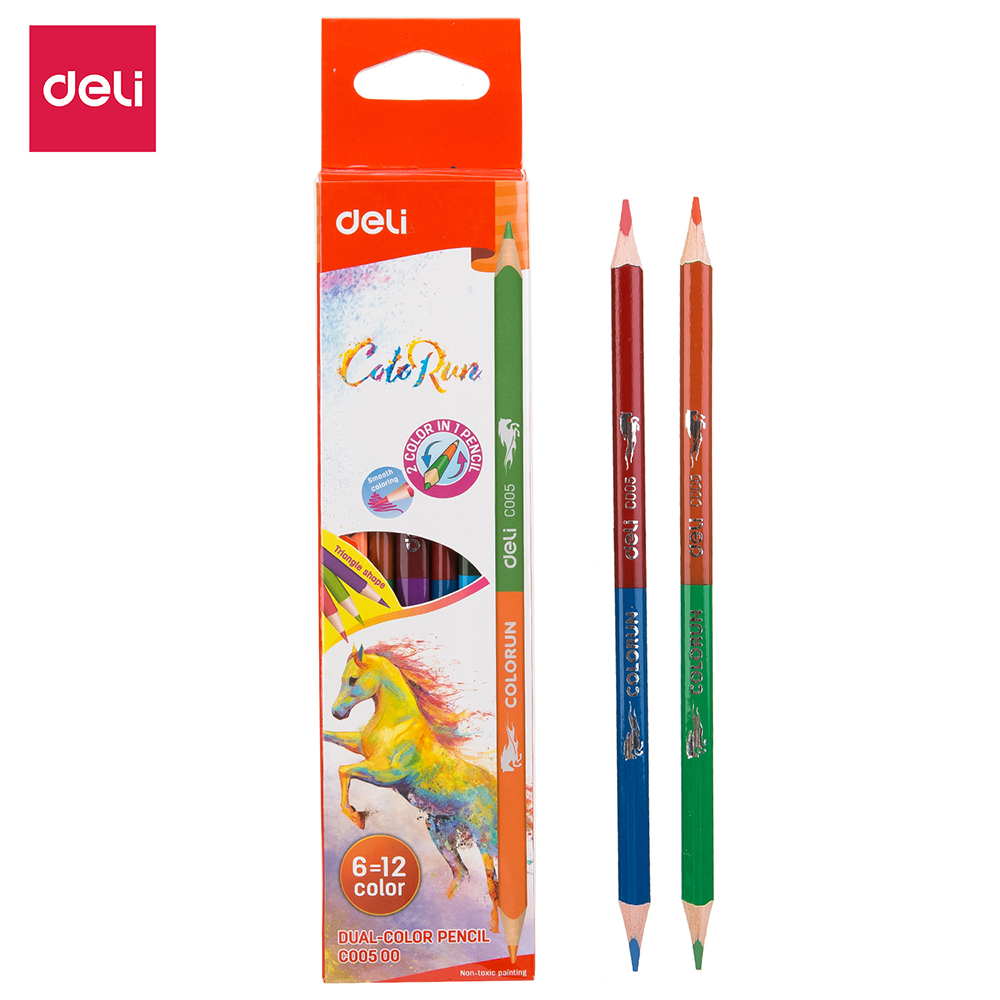 Deli Dual Color Pencil (Asset) Box Model no. 00500