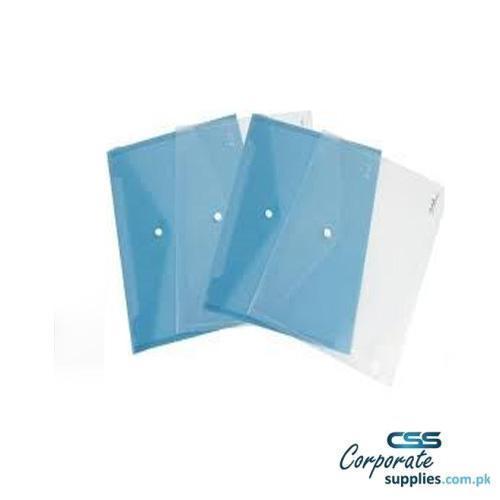Deli File Bag, A4 (Tranparent) Button ( E5505)