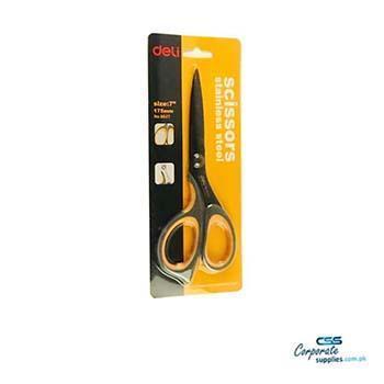 Deli Metal Office Scissors Black (6027)