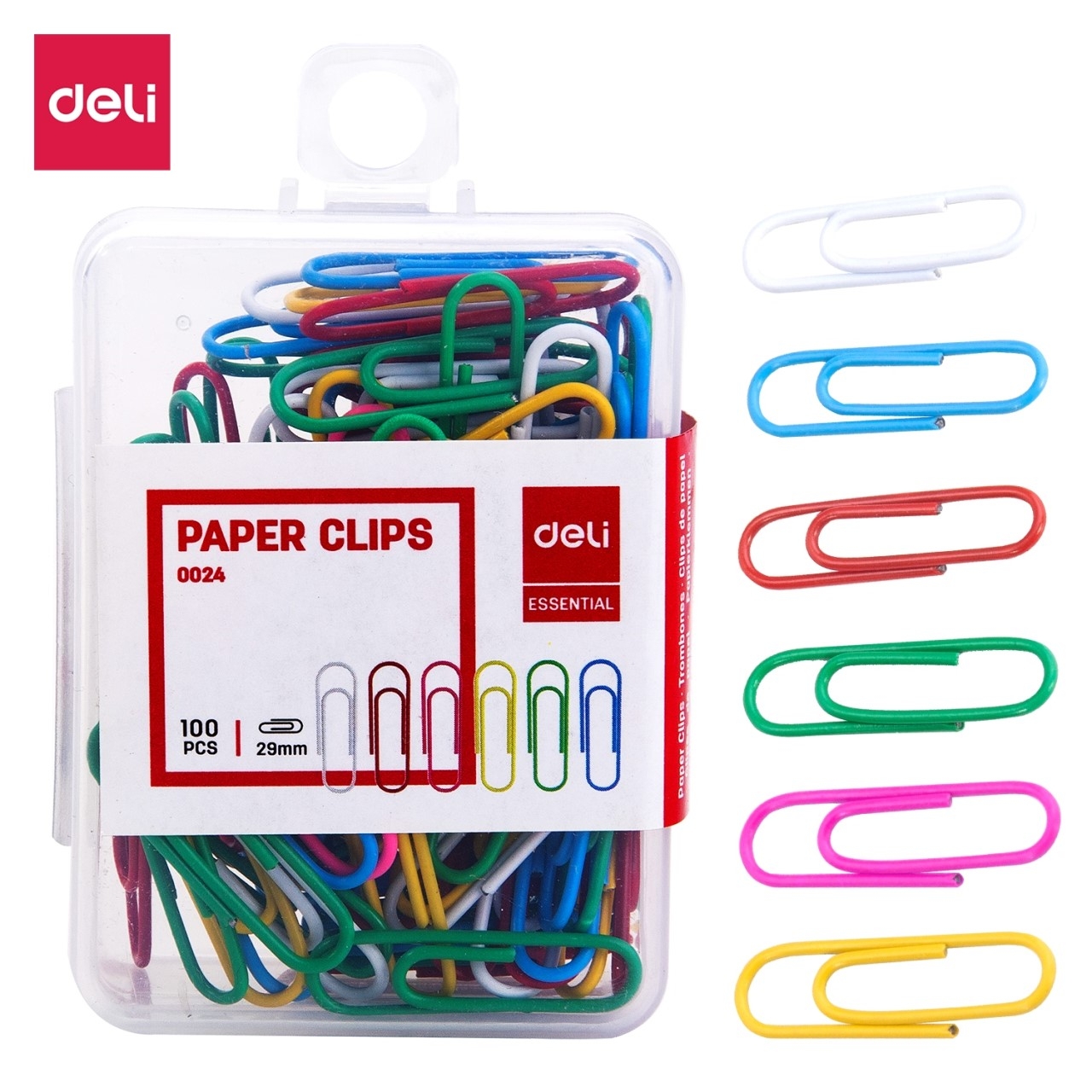 Deli Paper Clip Color (29mm) Model no. 0024