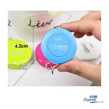 Deli Plastic Measure Tape With Key Chain (8214)