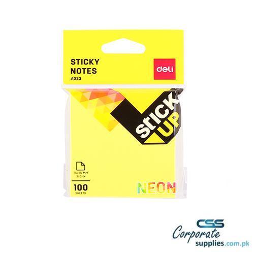 Deli Sticky Notes 100sheets 4 Neon Color (EA02302)
