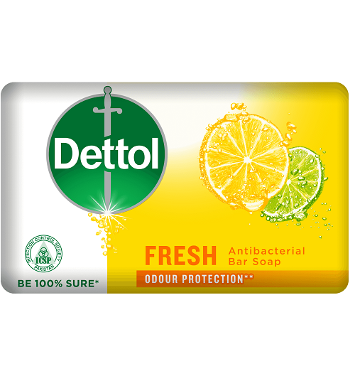 Dettol Antibacterial Fresh Soap - 130gx4