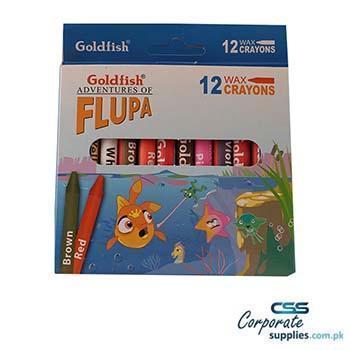 Goldfish Crayon 9mm - 12 Pcs