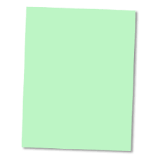 Legal Size Green Paper 100 Sheet Packet