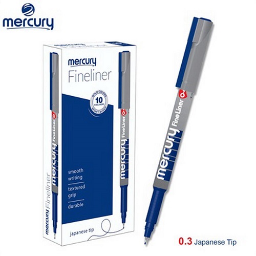 Mercury Fineliner (Hang of 16 Pcs) - Red