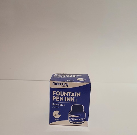 Mercury Fountain Pen Ink - 30ml, Black