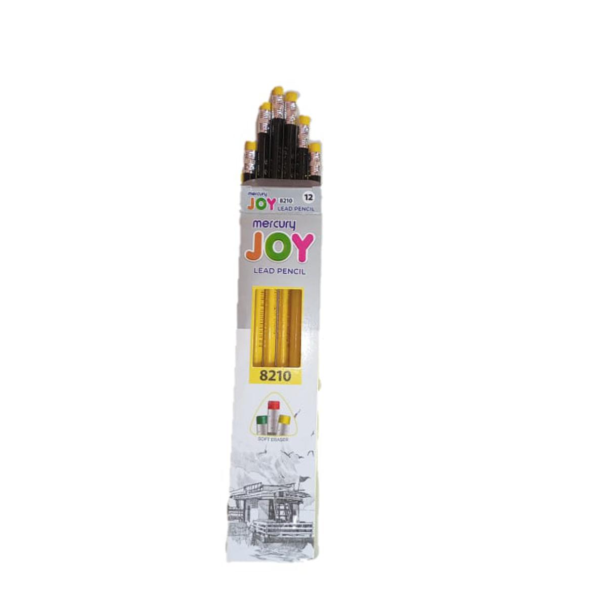 Mercury Joy Pencil With Eraser Jar of 48 Pcs
