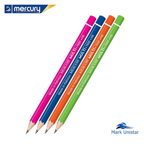 Mercury Multi Pencil Box of 12 Pcs