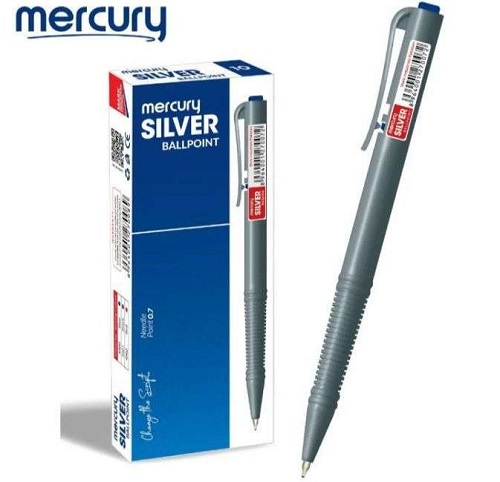Mercury Silver Ballpoint (Box of 10 Pcs) - Black