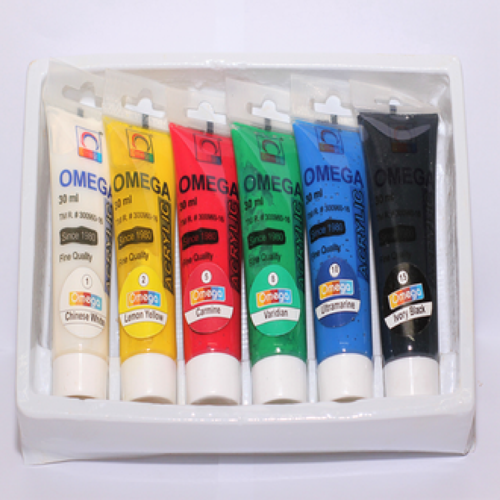 Omega Acrylic Colour Single Piece of 30ml - Green