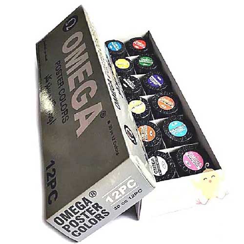 Omega Poster Colors Regular 30 CC - 12 Pcs