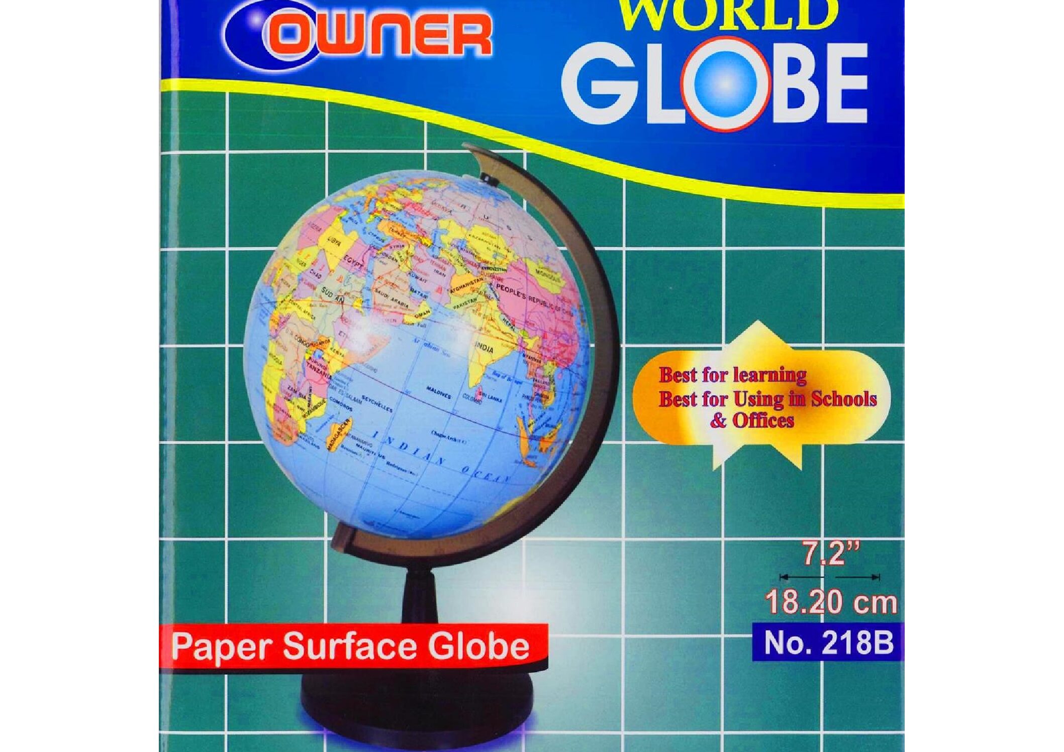 Owner Solid World Globe - 10.6cm small