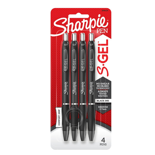 Sharpie Black S.Gel Pen Medium Point 0.7mm