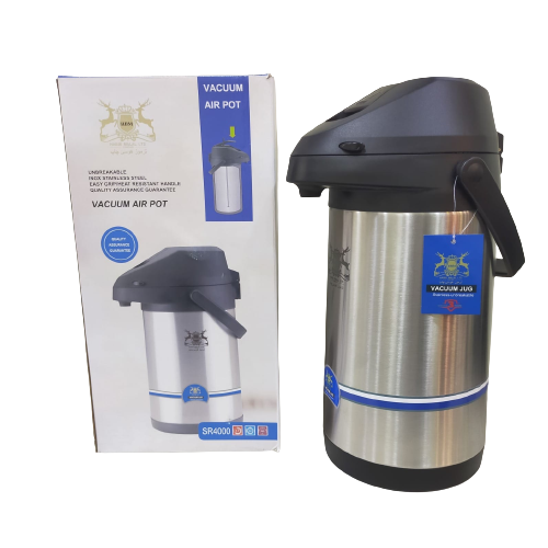 Stainless Steel Vacuum Air Pot - 4 Liter