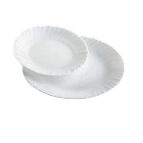White Melamine Dinner Plate - Deep Plate